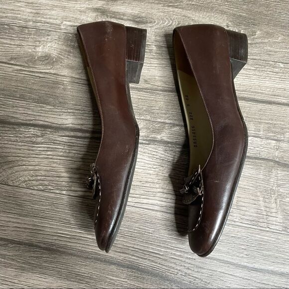 SALVATORE FERRAGAMO vintage Contrast Stitch Bow Flat - Picture 6 of 9